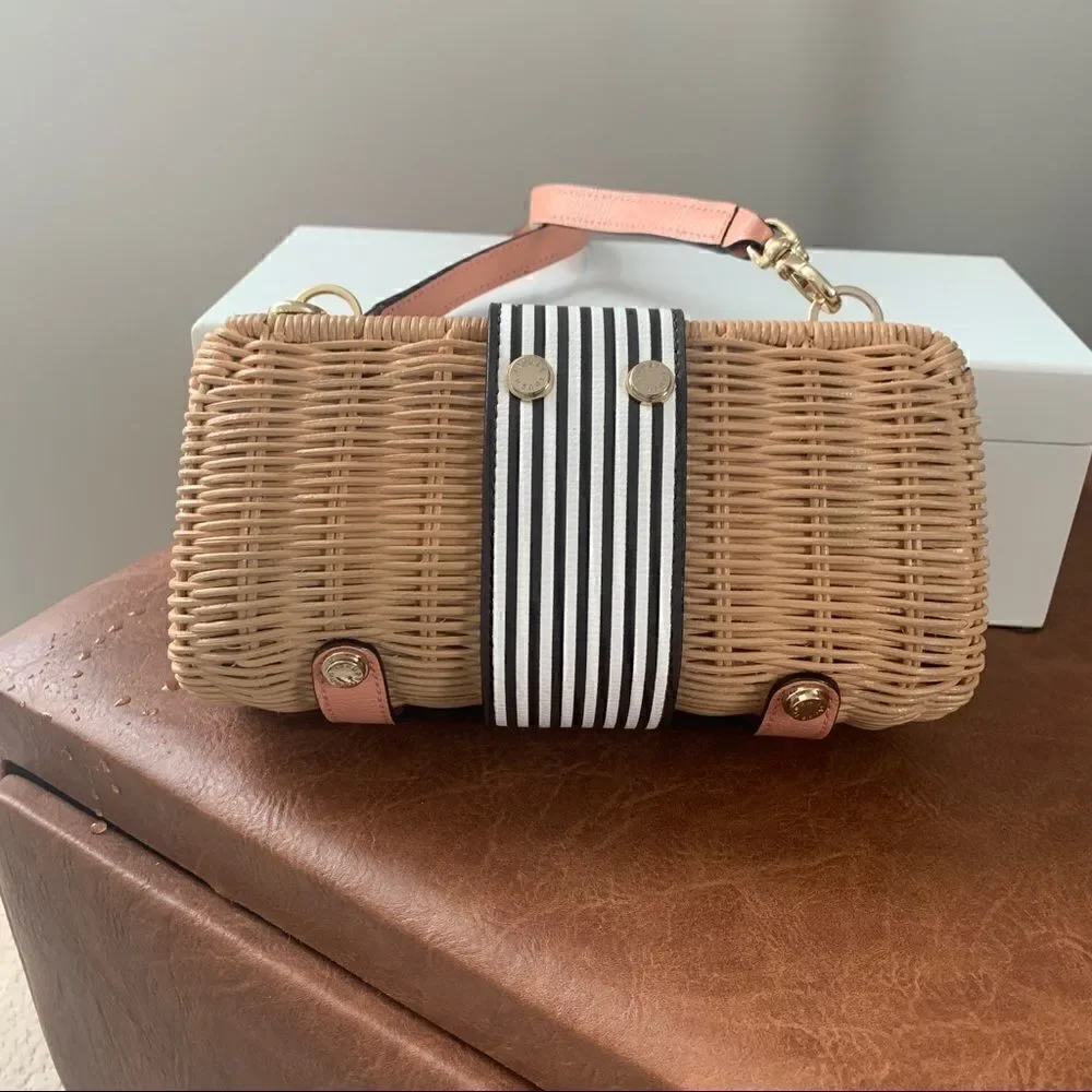 Henri Bendel Montauk Wicker Clutch